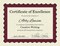 Great Papers! Parchment Certificates with Metallic Border, Red Border, 8.5" x 11", Printer Compatible, 100 Count